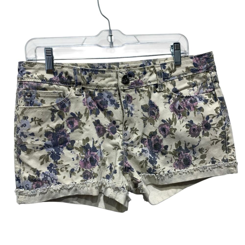 DL1961 Stella Shorts size 30 Katniss Floral Denim Ivory blue summer short